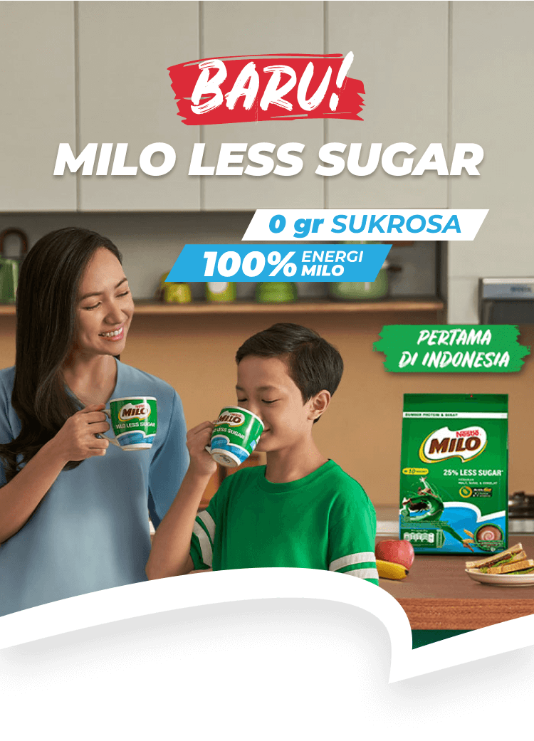 milo less sugar