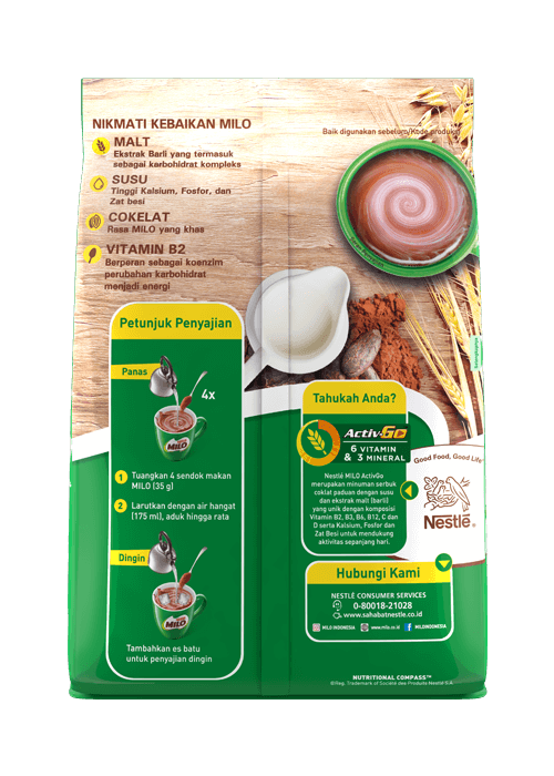 produk milo 3in1 pouch 990g