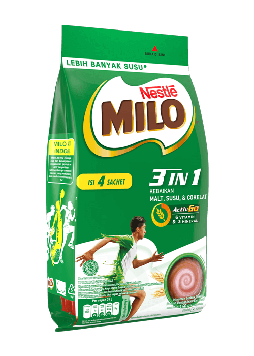 MILO 3in1 Polybag 4x35g