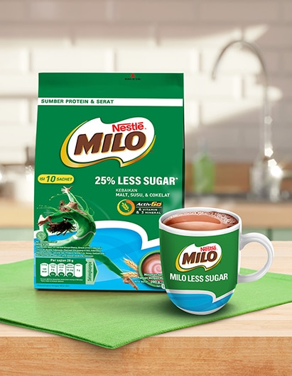 kenali kandungan pada minuman milo less sugar