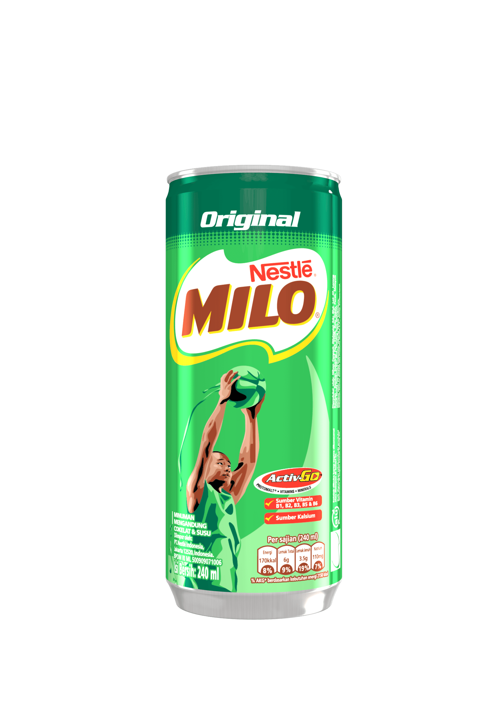 Produk Susu MILO Kaleng Original 240ml