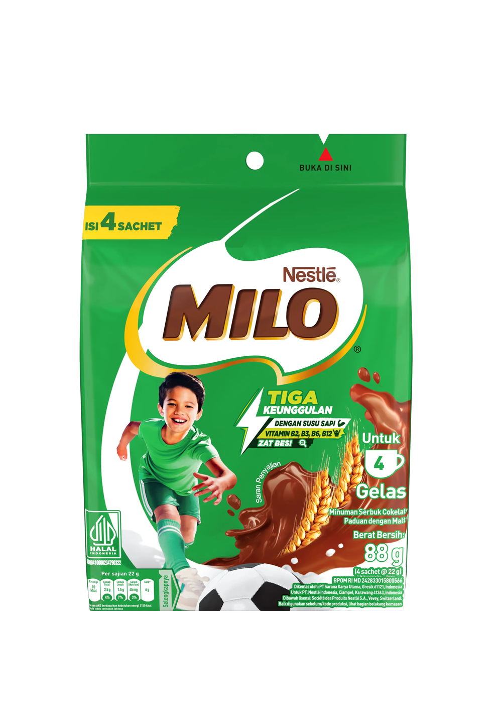 produk milo activ-go polybag 4x22g