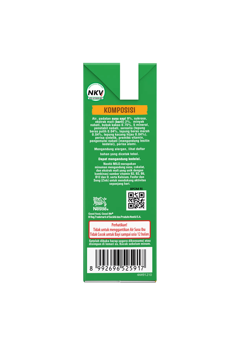 MILO NutriActiv Choco Sereal Multigrain 180ml