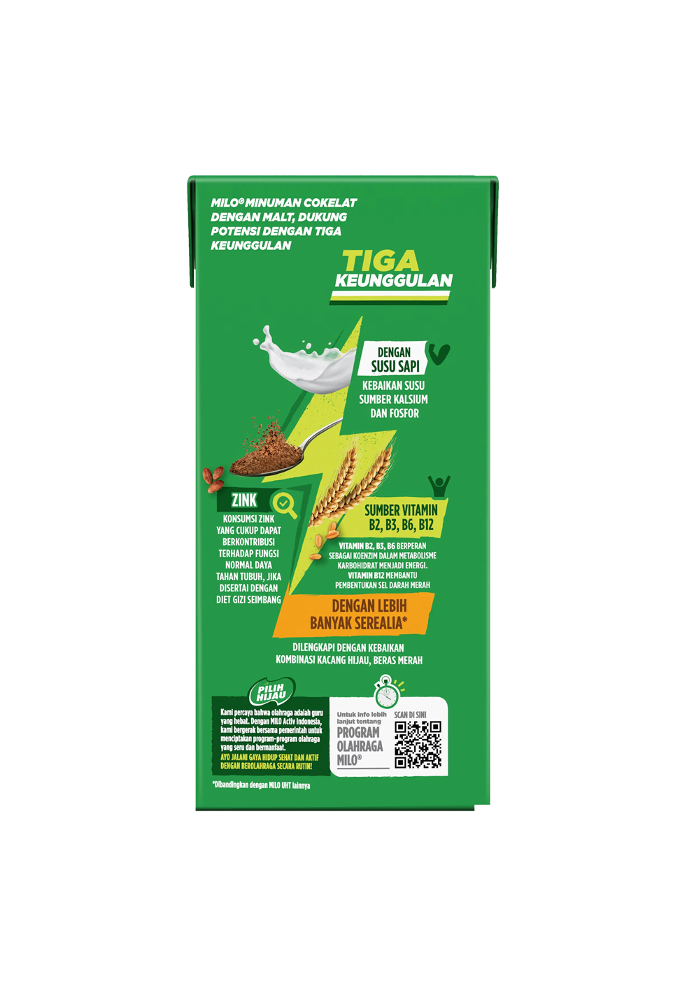 MILO NutriActiv Choco Sereal Multigrain 180ml