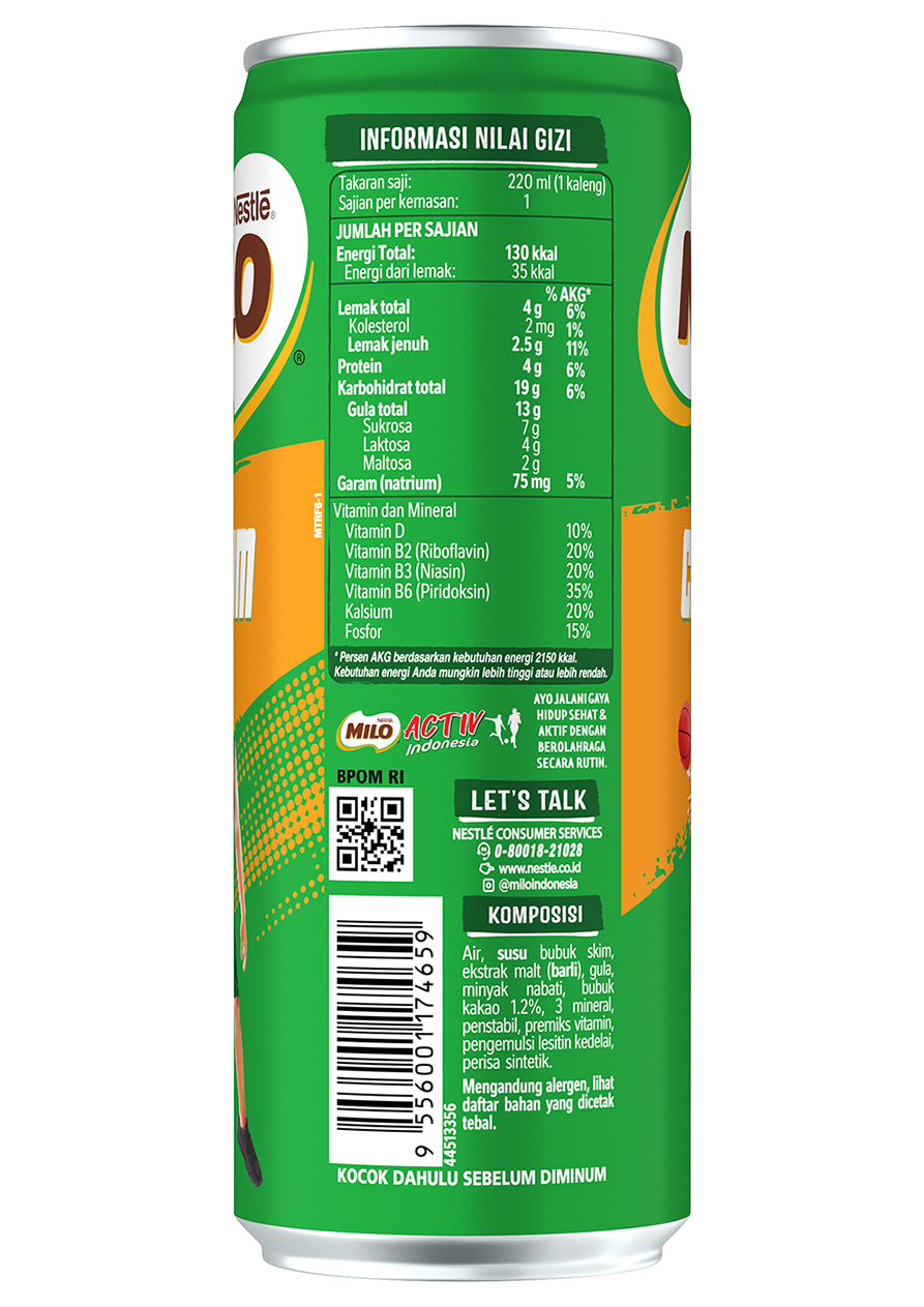 Produk MILO Calcium 220ml