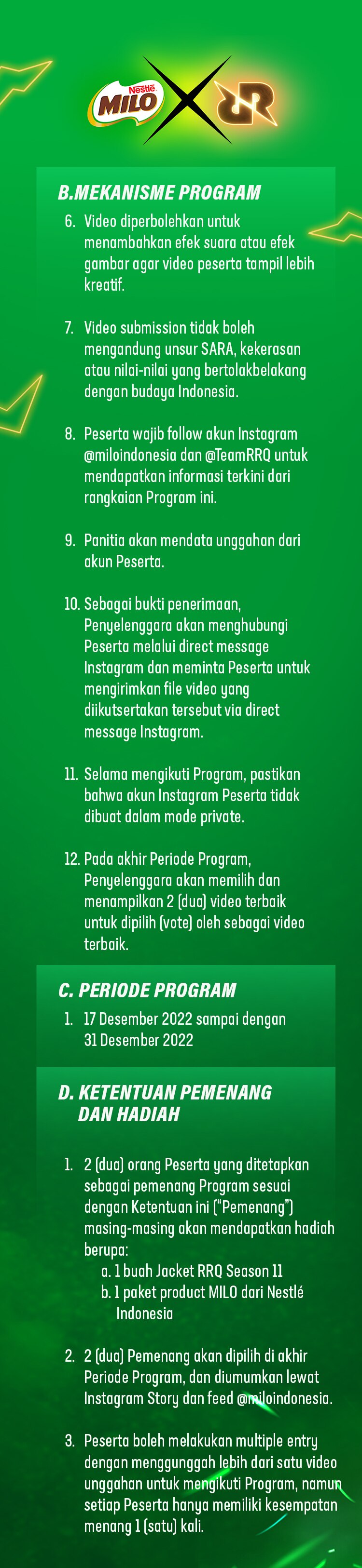 MILO E-Sports RRQ Challenge