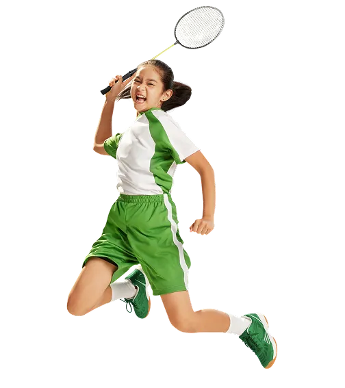 Girl badminton
