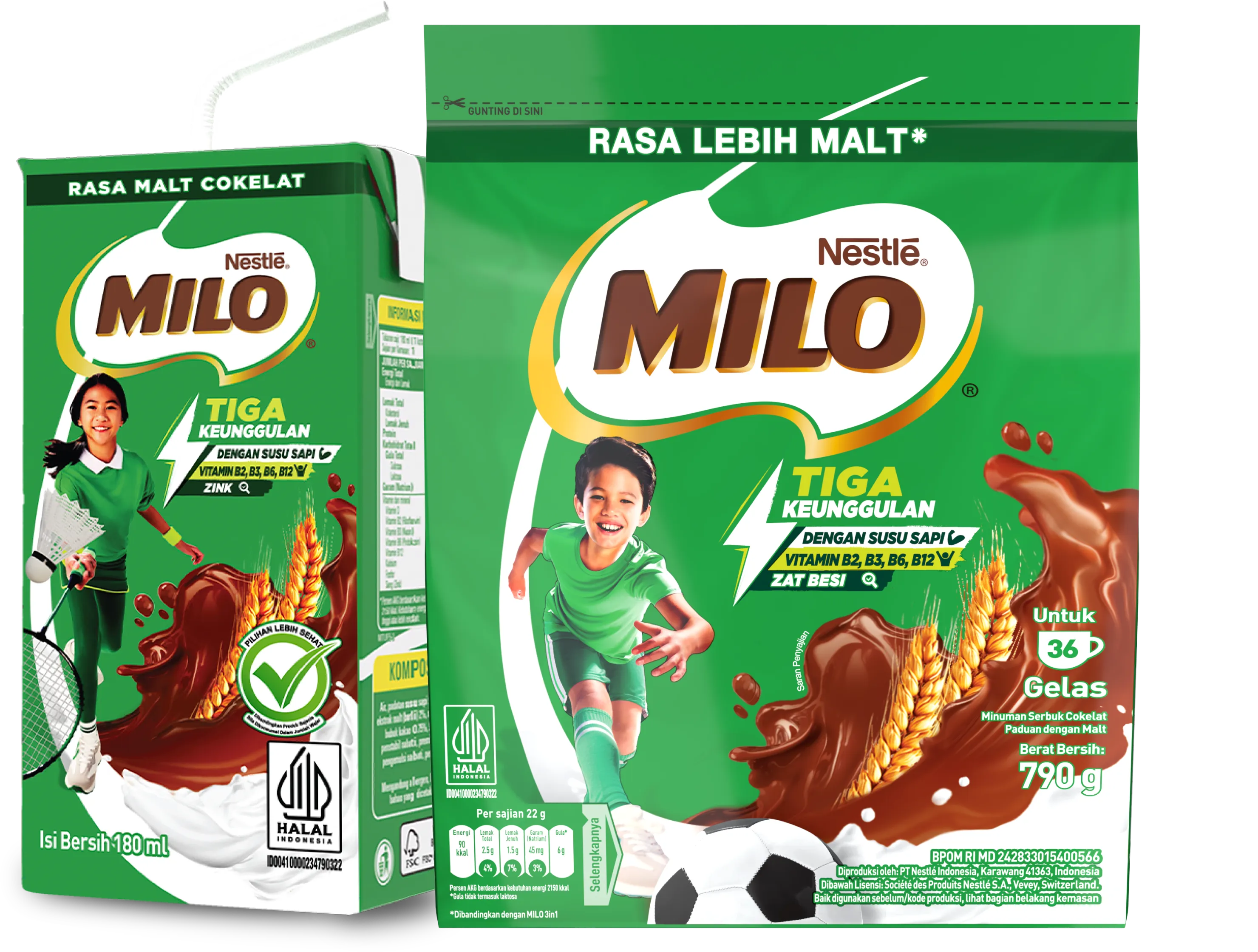 Produk MILO Powder & UHT